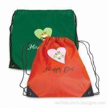 Drawstring Bags, Suitable for Promotional Purposes, Measures 34 x 40cm, Made of 210D/PU